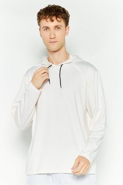 Hurley Men Sportswear Fit Long Sleeves Outdoor Hoodies, White