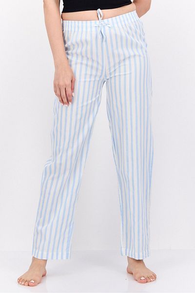 XOXO Women Stripped Drawstring Pajamas, Blue