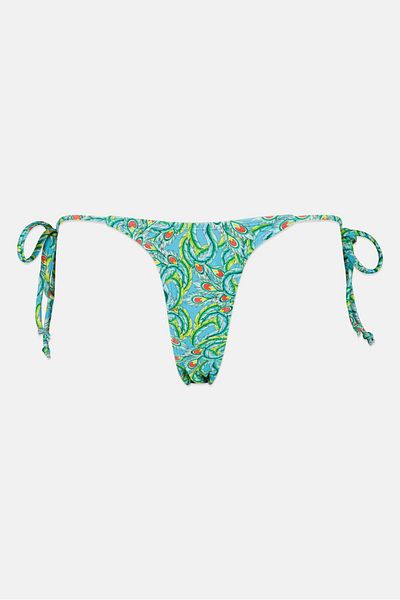 Ed Hardy Women Allover Print Bikini Bottom, Blue