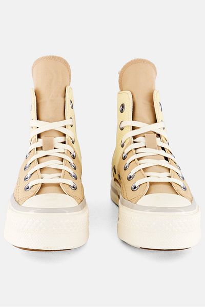 converse Women Chuck 70 Plus Hi Lace Up Sport Shoes, Beige