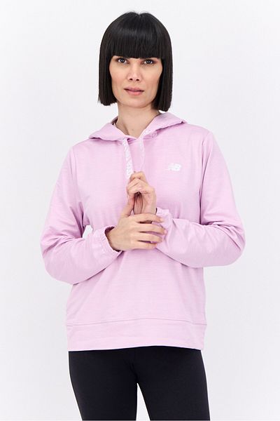 New Balance Women Sportswear Fit Long Sleeves Running Sweatshirt, Pink