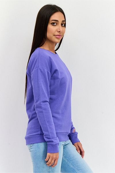Kangol Women Crew Neck Brand Logo Long Sleeves Sweatshirt, Purple