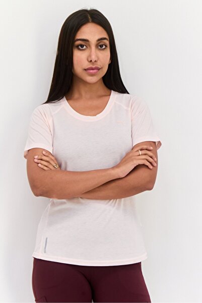 Puma Women Sportswear Fit Short Sleeve Training Top, Light Pink