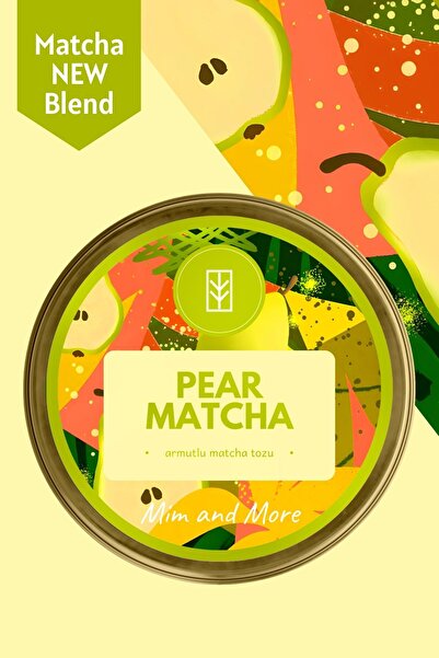 Mim and More Pear Matcha - Armut Aromalı Matcha, 25 gr