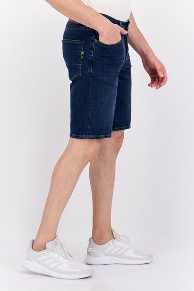 Scotch & Soda Men Washed Denim Short, Navy Blue