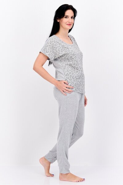 Vince Camuto Women 2pc Allover Print Pyjamas Set, Grey