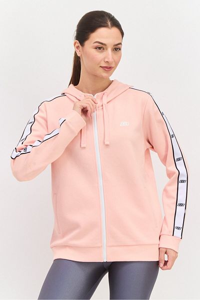 SKECHERS Women Sportswear Fit Long Sleeves Outdoor Sweatshirt, Pink