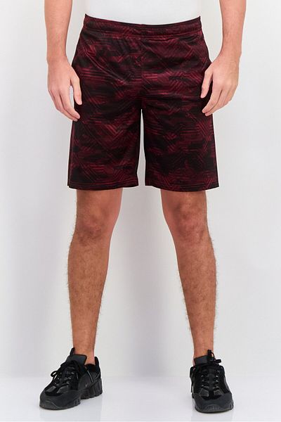 Champion Men Sportswear Fit Allover Print Training Shorts, Red