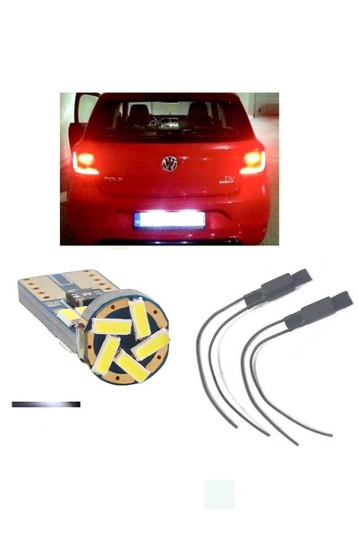 Erlight Vw Polo 6r 6c Uyumlu Beyaz Led Plaka Lambası Ampul Seti