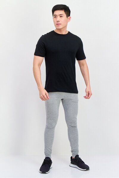 Legend Men 2 Pcs Sportswear Fit Short Sleeves Training T-Shirts, Black