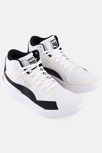 Puma Men Clyde All -pro Team Mid Basketball Shoes, White