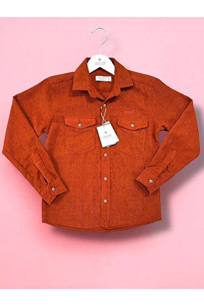 İvven's İVVEN'S KIDS KADİFE CEPLİ ÇOCUK GÖMLEK