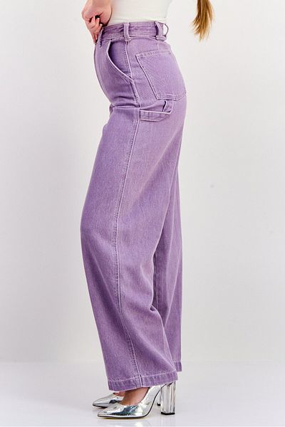 WRANGLER Women Regular Fit High Rise Straight Leg Jeans, Purple