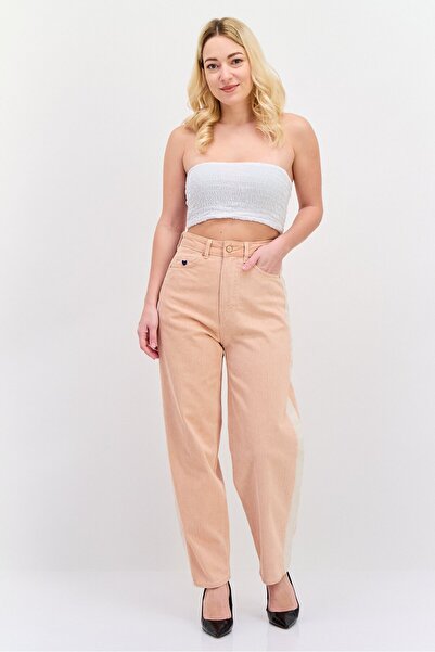 Scotch & Soda Women Regular Fit Straight Leg Solid Pants, Pink