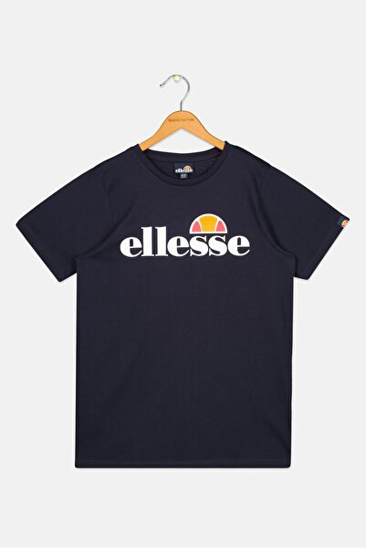 Ellesse Kids Girl Short Sleeve Brand Logo Outdoor T Shirt, Navy