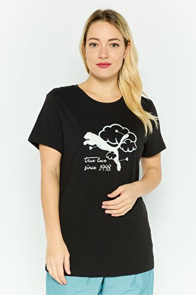 Puma Tricou Graphics Valentine Negru Femei tricou