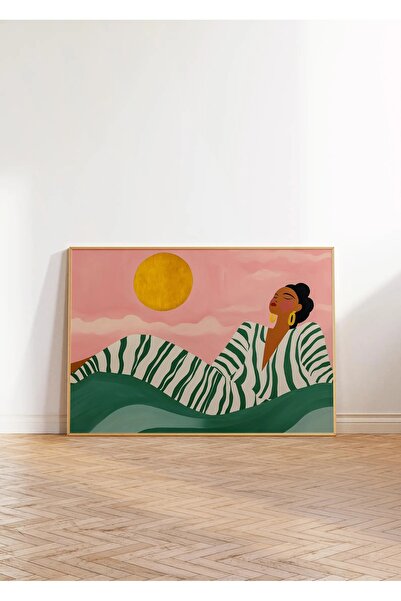 woodhomeworks Tek Bohem Tablo Salon Ofis Dekor Ttk