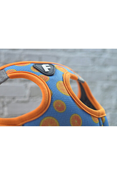 Falpaw Köpek Göğüs Tasması Portakal Desenli