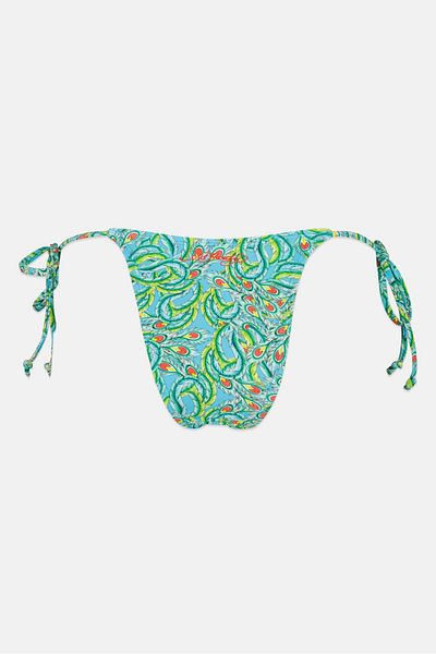 Ed Hardy Women Allover Print Bikini Bottom, Blue