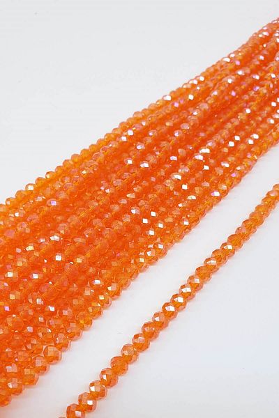Hayalperest boncuk 6 Mm Orange Crystal Bead