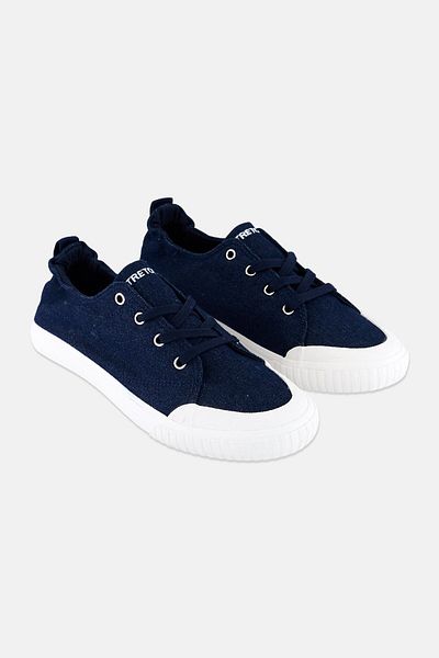 Tretorn Women Lace Up Casual Desert Shoes, Dark Denim