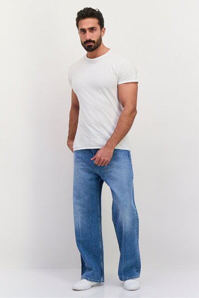 Gant Men Loose Fit Washed No Stretch Denim, Blue