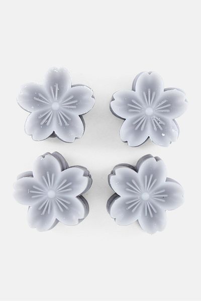 Muy Mucho 12 Pcs White Lily Scented Soja Wax Burner, Ash Grey