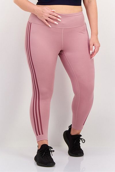 adidas Women Plus Size Tight Fit Training Leggings, Mauve