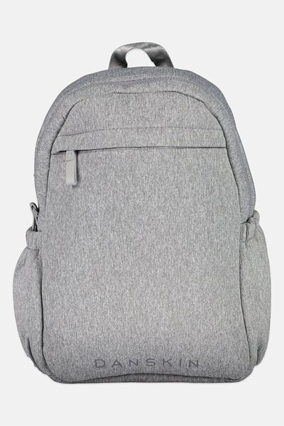 Danskin Men Brand Logo Backpack 42 x H 29 x L 15 x W cm, Heather Grey