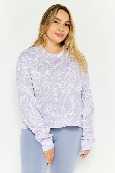 Champion Women Sportswear Fit Long Sleeve Outdoor Top, Lavender