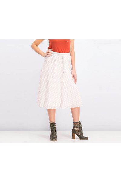 Ralph Lauren Women Stripe Cotton Midi Skirt, Multicolor