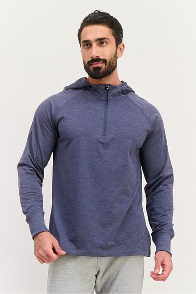 gaiam Men Slim Fit Long Sleeves Training Hoodies, Grey