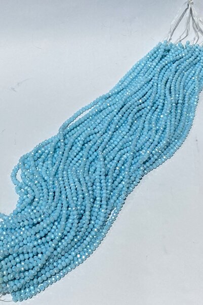 Hayalperest boncuk Mărgele de cristal albastru mat 6 mm