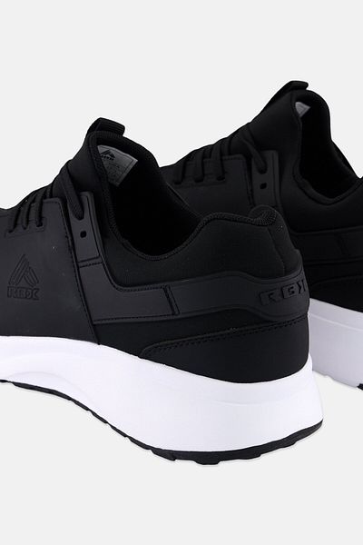 RBX Men Brand Logo Lace Up Running Shoes, Black