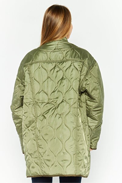 WRANGLER Women Brand Logo Puffer Jacket, Olive