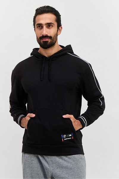 Puma x BMW Motorsport Men Sportswear Fit Long Sleeves Training Sweatshirt, Black