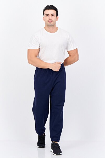 GAP Men Regular Fit Plain Jogger Pants, Navy Blue