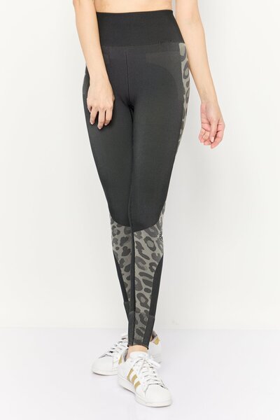 adidas بنطلون رياضي ضيق للتدريب للنساء من ستيلا مكارتني، أسود