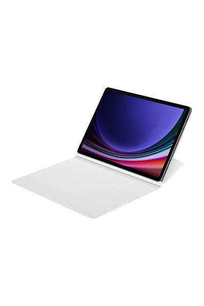 Samsung غطاء كتاب ذكي لجهاز Tab S9 باللون الأبيض