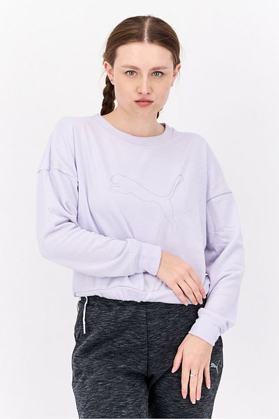 Puma Women Sportswear Fit Training Sweatshirts, Lavender