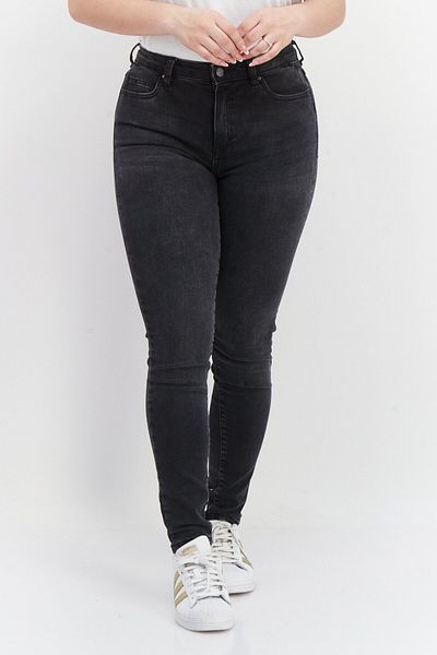 Esprit Women Skinny Fit Washed Stretchable Denim Jeans, Balck