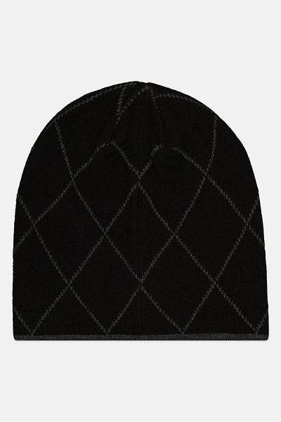VAN HEUSEN Men Plaid Beanie Hat, Black
