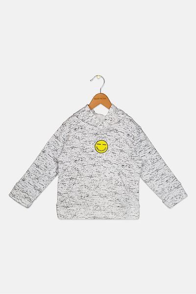 Originals by Brooklyn Cloth Toddlers Boy Allover Print Long Sleeves Sweatshirt, White Combo