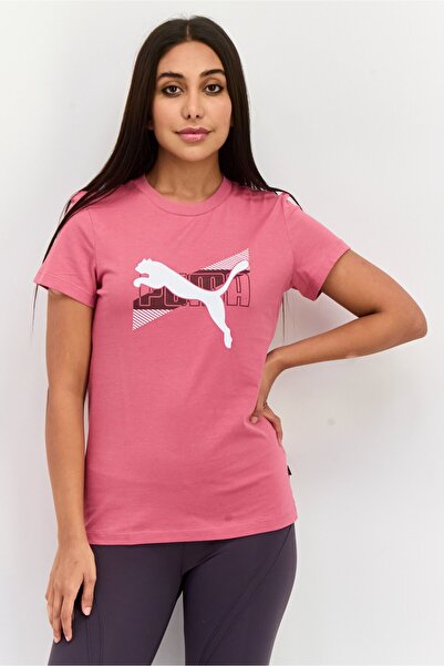Puma Women Sportswear Fit Short Sleeves Outdoor T-Shirt, Rose Pink