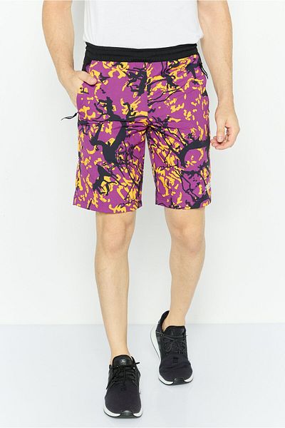 adidas Men Sportswear Fit Drawstring Outdoor Shorts, Purple