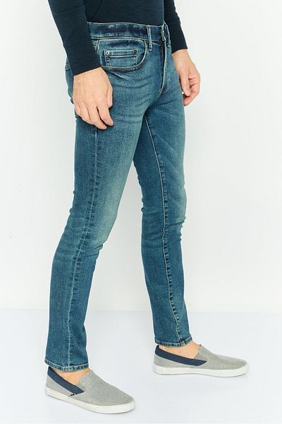 GAP Men Skinny Fit Wash Stretchable Denim, Blue
