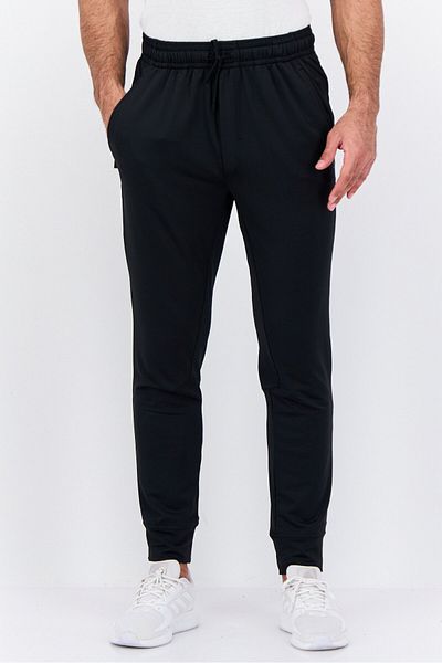 gaiam Men Slim Fit Solid Jogger Pants, Black