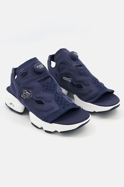 Reebok Men Insta Pump Fury  Slip On Sandals, Navy