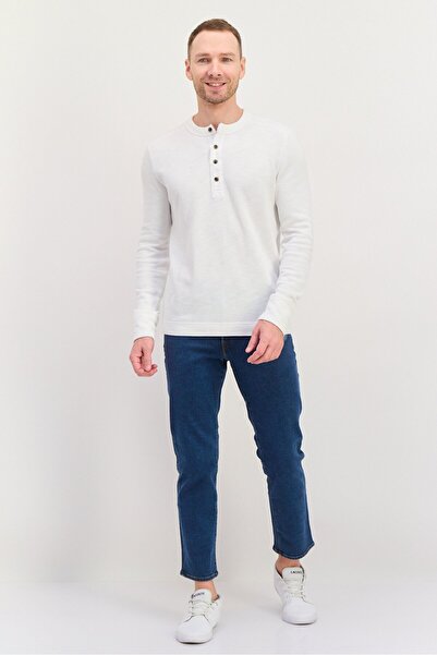 GAP Men Regular Fit Solid Stretchable Jeans, Blue