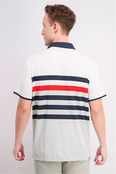 Puma Men Sportswear Fit Short Sleeve Polo Shirt, White Combo